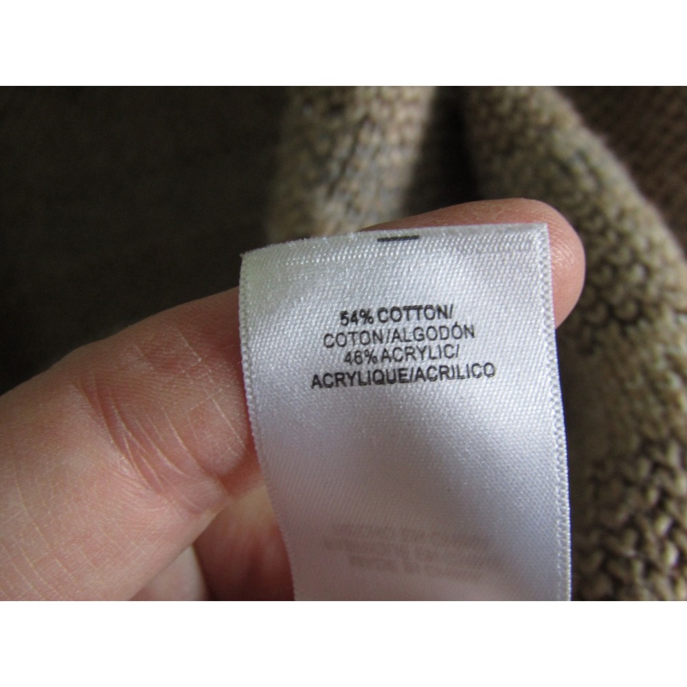 Lucky Brand Womens M Brown Tan Fair Isle Shawl Collar Belted Cardigan‎ Sweater - Picture 8 of 9